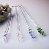 3 Strong stirring power milk powder honey mixing rod stirring delicate and uniform glass rod heat-resistant wine stick