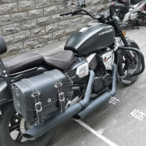 Applicable to Longjia V BOBV Road 250 modified retro motorcycle side bag side box waterproof bumper backrest shelf