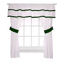 Baby Doll Medallion 5 Piece Window Valance and Curt