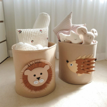 Nordic baby toy container box thicker washable felt elephant baby dirty basket of lion debris collection basket
