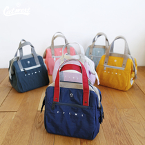 Cat West homemade small portable insulated lunch box bag vintage padded waterproof Bento bag New Products