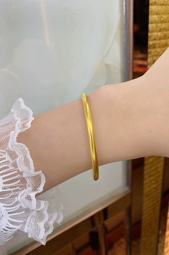Живая ссылка Золотой древний метод унаследовал браслет Gold 9999 Вегетарианское ручное кольцо Женское браслет из чистого золота