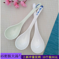 Melamine plastic spoon Small spoon Color spoon with hook Imitation porcelain long handle spoon Ramen malatang spoon Commercial soup spoon Spoon