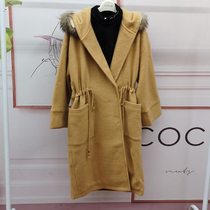 Spell out the perfect winter maternity coat Coat detachable wool collar belt lining 82D11065915