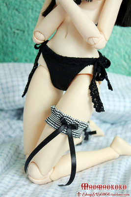 taobao agent 【Cat's Nest】 75 Uncle 34 points bjd.azone.mdd.ob black lace strap panties fat secondary swimsuit