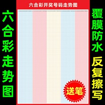 Liuhe color trend chart table can be rewritten and reused sports lottery station trend chart poster advertising wall sticker