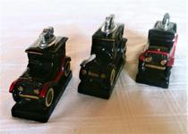 American Auto◇Antique 1960s fun collection of three antique cars small car desktop lighters