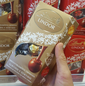 lindt/瑞士莲 软心巧克力16粒分享装200g礼盒 香港新品正品采购