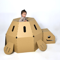 Great Turtle Graffiti Toys Kindergarten Baby Cardboard Handmade Diy Assembled Children Coated paper shell models
