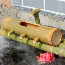  Fish tank Bamboo ornaments Bamboo tube water purifier Filter Fish farming Solar water circulation system Unplugged Automatic
