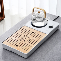 Tea tray home 2021 new small tea table kettle one light luxury modern one-piece automatic tea set