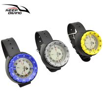 Compass magnetic 50 m watch balanced waterproof underwater luminous north pointer scuba diving compass finger direction