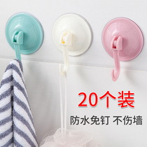 Vacuum sucker hooked kitchen toilet doorway strong suction wall glass wall hanging free punching bonding