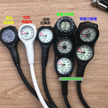 Italy dive pro diving one-piece oxygen cylinder triple meter deep diving barometer depth gauge refers to the north needle