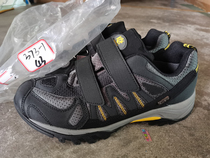 Large size foreign trade shoes special offer cleared mens leather mesh breathable outdoor shoes non-slip rubber sole wear-resistant hiking shoes