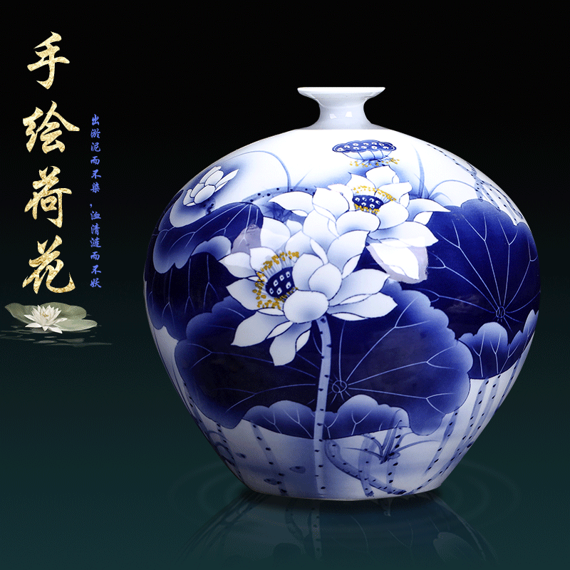 Purchase China Agnet Jingdezhen Ceramics Hand Painted Blue And Jingdezhen Ceramics Hand Painted Blue And White Porcelain Vases Living Room Tv Cabinets