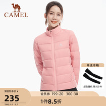 Camel sports down jacket women 2021 autumn and winter new light and comfortable warm coat short coat men