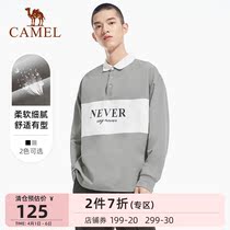 Camel Sports Long Sleeves 2022 Spring New Polo Shirts Men Loose T-shirt Fashion 100 Hitch Collar Blouse