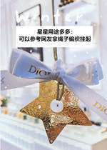 Didio Christmas Metal Sculpture Flower Star Pentagram Decorative Ribbon Can Be Made Pendant