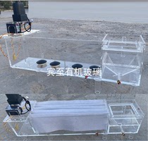 High transparent plexiglass acrylic water treatment tank experimental water tank square sink to map custom processing