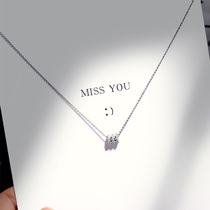 PT950 platinum necklace cold wind small waist 18K gold necklace female niche brand clavicle chain birthday gift