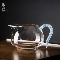 Heware glass tea set big arrogance dazzling color plain Cup Tea Sea uniform cup tea cup tea cup tea cup split kung fu tea ceremony