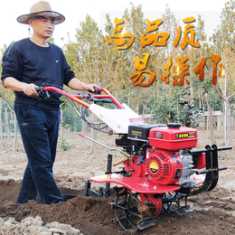 Spinning pine soil arable land to pit fields multi-functional microcultivation small agricultural gasoline handrails raising the monopoly rake to open the ditch and cultivate the land machine