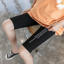 Pregnant women pants thin wear five-point pants shorts fashion tide mother bottoming summer riding pants maternity wear summer clothes
