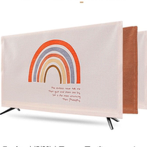 TV cover European 2021 new dust cover hanging 65 inch simple modern cartoon cover cloth all-inclusive fabric