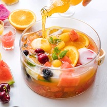 Net red fruit happy bucket small red book recommended afternoon tea happy fruit bucket beer ice bucket household glass ice bucket