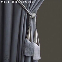 ins light luxury Nordic non-metallic simple curtain buckle strap rope lanyard tassel designer Model Room