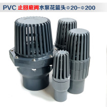 PVC plastic bottom valve pump bottom valve flower basket head check valve filter valve filter valve one-way check valve water pipe valve 160