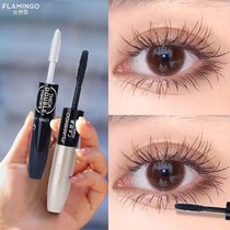 Flavored bird mascara lengthening encrypted double head waterproof slim roll teething without fainting female super-long net red Affordable Shake