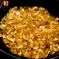  Mandala citrine natural and transparent 100g Buddhist seven gems for Manza Tibetan for Buddha eight for Tantra