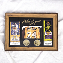 Kobe souvenir signature retired photo frame ticket gold coin display to send boyfriend birthday basketball creative peripheral gift
