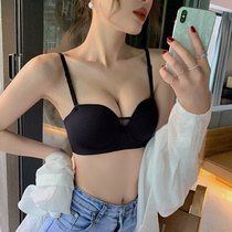 Strapless underwear womens autumn and winter small breasts gather flat chest special non-slip chest no-mark non-steel ring beautiful back bra bra