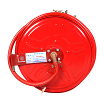 Fire self-rescue hose reel water pipe hose fire hydrant pipe 20 meters with copper gun head Liucheng brand