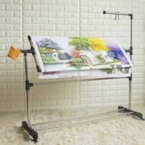  Embroidery shelf Embroidery bracket Large adjustable folding desktop cross stitch shelf Household bed embroidery frame