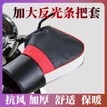 Winter motorcycle handle electric car gloves thickened warm 125 straddle tricycle waterproof men and women