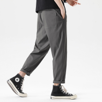 Fabric legend says Dacron plump fiber summer mens casual pants loose tide hundred conical trousers