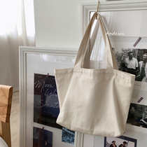 ANDCICI CBD small commuter ~ White large capacity tote bag shoulder bag canvas bag female student schoolbag