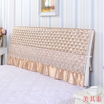 Back bed headgear cover and cotton cover cover cover cloth cover head cover 1 8m bed solid wood wear-resistant cotton clip soft