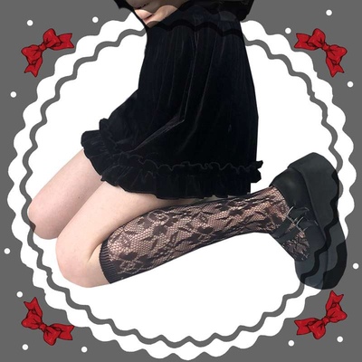 taobao agent Lace elastic socks, Lolita style