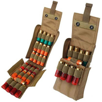 Outdoor No. 12 waterproof 12g bullet bag hunting shrapnel storage bag CS field portable outdoor 25-hole bullet bag