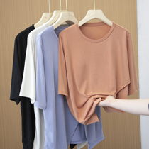 Accompanied by spring and summer round neck pullover home jacket coconut oil skin care with cups leak-proof living clothes for women