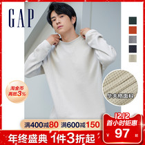 Gap mens cotton waffle long sleeve T-shirt 713556 2021 autumn and winter New loose interior base shirt tide