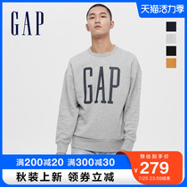 Gap men and women with the same logo carbon soft brushed fleece sports sweater 619782 autumn new couple models