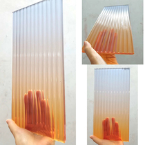 Color gradient art glass water pattern Changhong tempered laminated glass partition screen transparent modern light Luxury customization