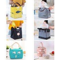 Thickened aluminum foil insulation bag lunch bag canvas large tote bag with rice large capacity lunch bag insulation bag