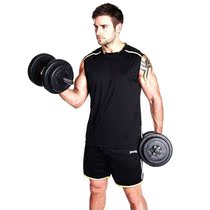Dingsheng foreign trade out of Europe mens quick-drying sweat sports round neck quick-dry running vest T-shirt gym S566